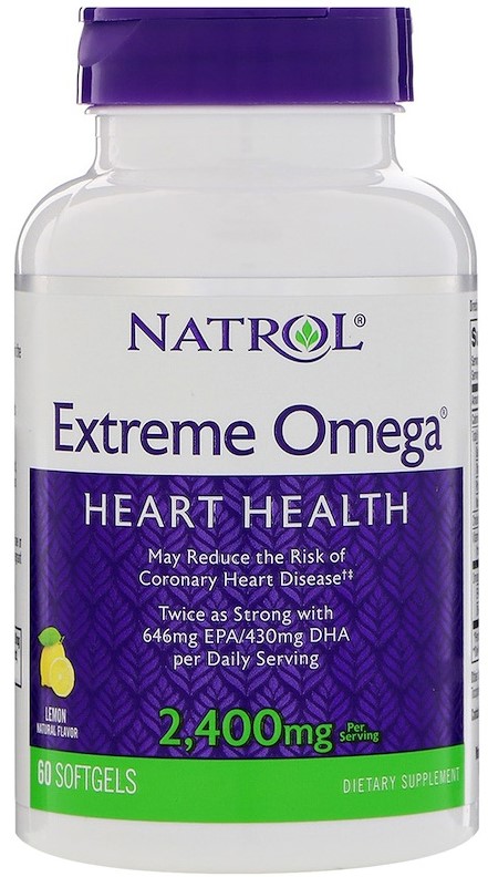 Natrol Extreme Omega 2400 мг 60 капсул