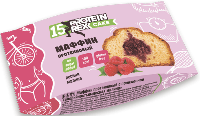 ProteinRex Маффин протеиновый 15% 40 грамм