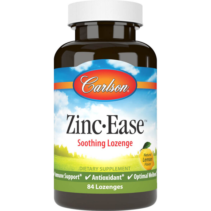 Carlson Labs Цинк цитрат Zinc-Ease 10 мг 84 пастилки