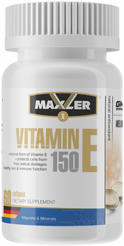 Maxler Vitamin E 150 мг 60 капсул