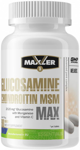 Maxler Glucosamine Chondroitin MSM Max 90 таблеток