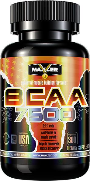 Maxler BCAA 7500 300 капсул