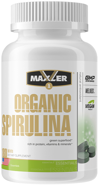 Maxler Organic Spirulina 180 таблеток