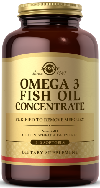 Solgar Omega-3 Fish Oil Concentrate Softgels 240 капсул