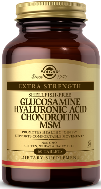 Solgar Glucosamine Hyaluronic Acid Chondroitin MSM (Shellfish-Free) Tablets 60 таблеток