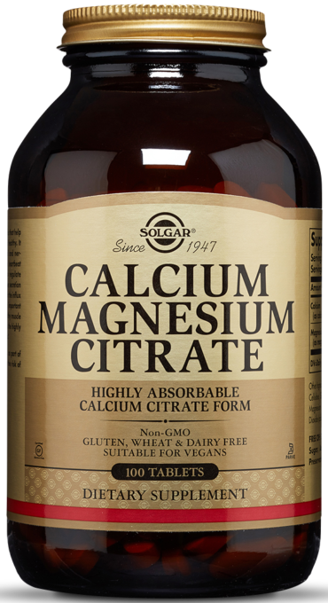 Solgar Calcium Magnesium Citrate Tablets 100 таблеток