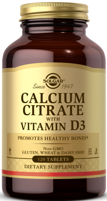 Solgar Calcium Citrate with Vitamin D3 Tablets 120 таблеток