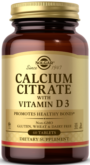 Solgar Calcium Citrate with Vitamin D3 Tablets 60 таблеток