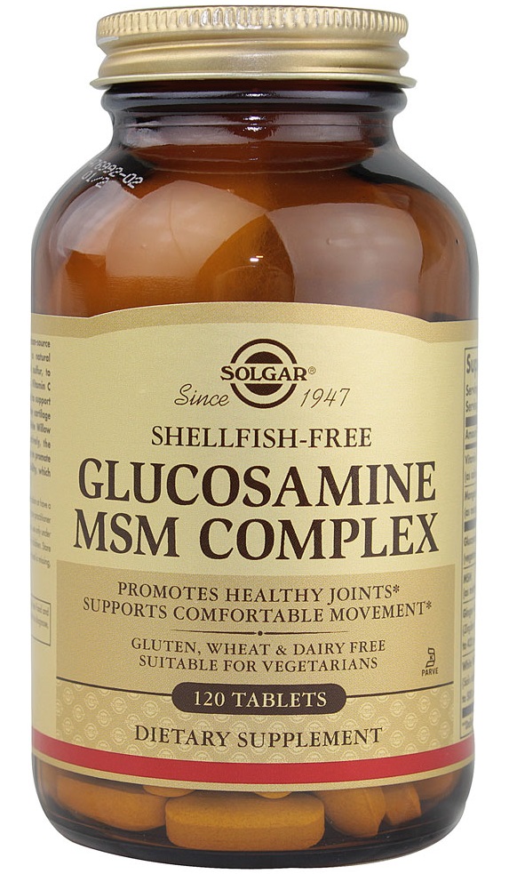 Solgar Glucosamine MSM Complex 120 таблеток