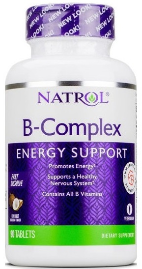 Natrol B-Complex Coconut F/D 90 таблеток