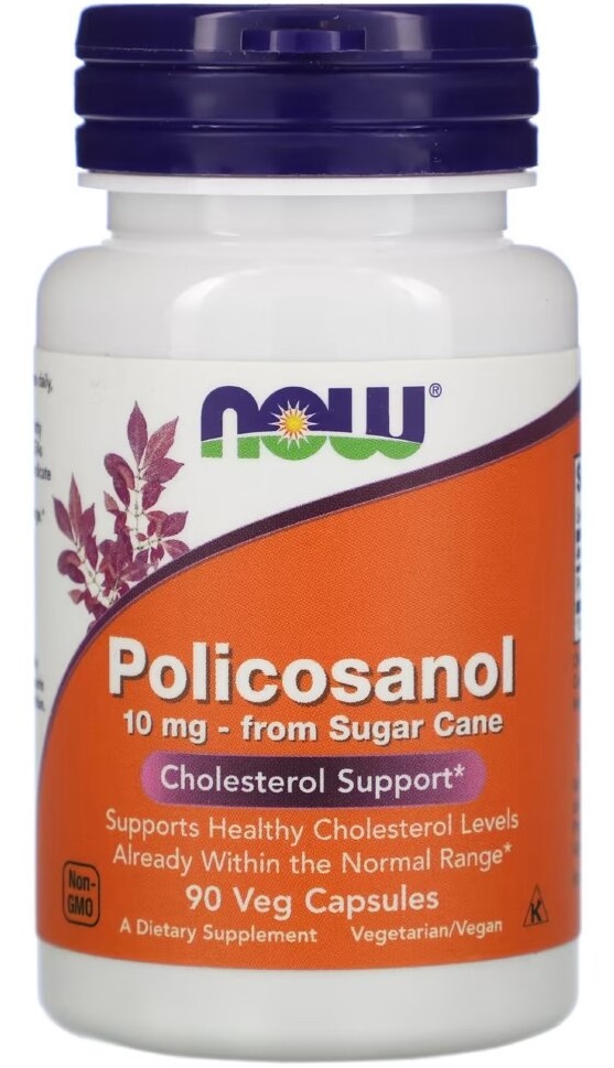 NOW Policosanol 10 мг Поликозанол 90 капсул