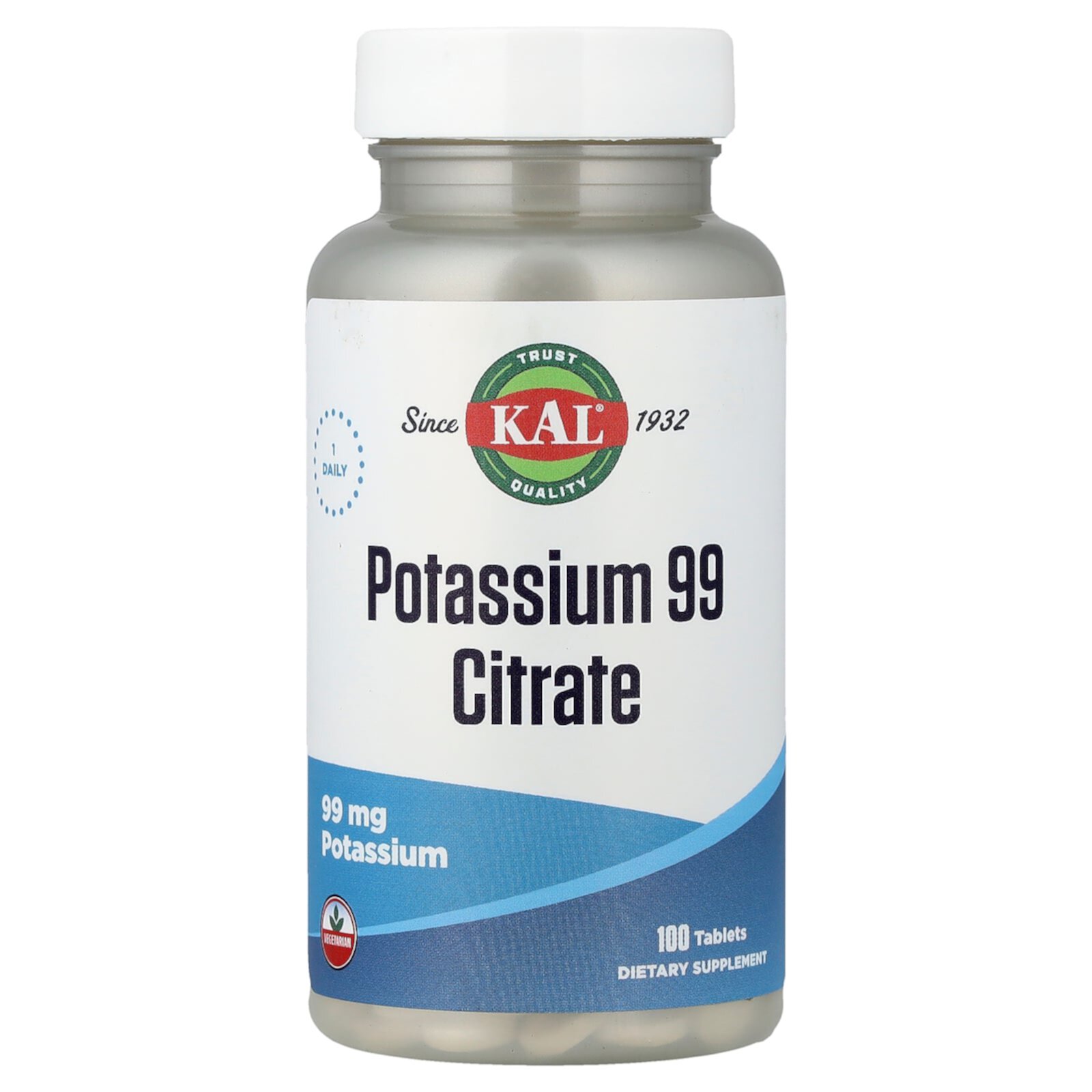 Цитрат калия 99 мг Kal Potassium Citrate 99 mg 100 таблеток