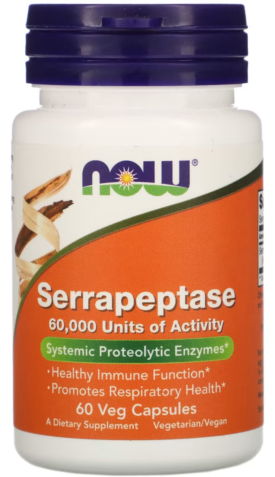 Now Serrapeptase 60000 SU 60 капсул