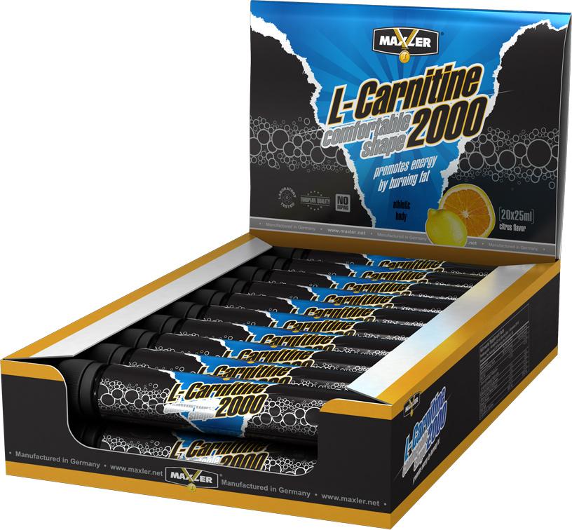 Maxler L-Carnitine Comfortable Shape 2000 20 ампул по 25 мл