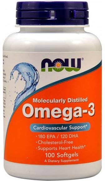 NOW Omega 3 1000 мг 100 капсул
