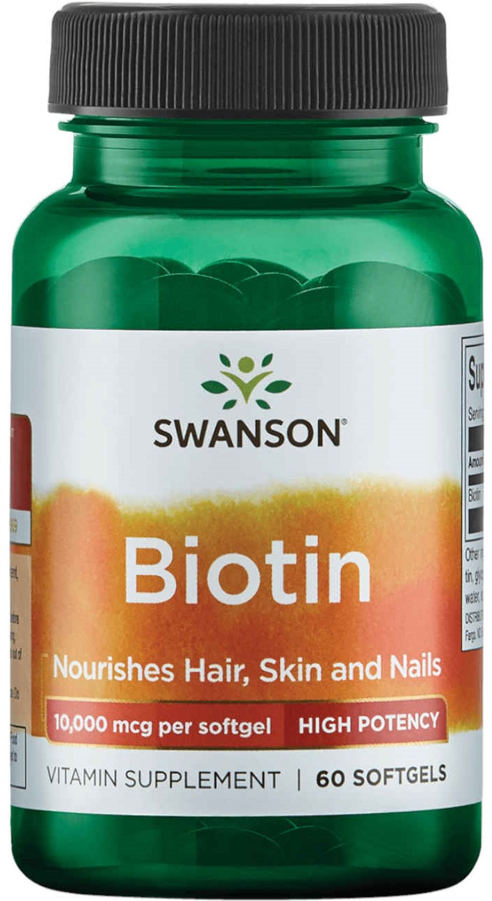 Swanson Biotin Hi Protency 10000 мкг 60 софт.капс