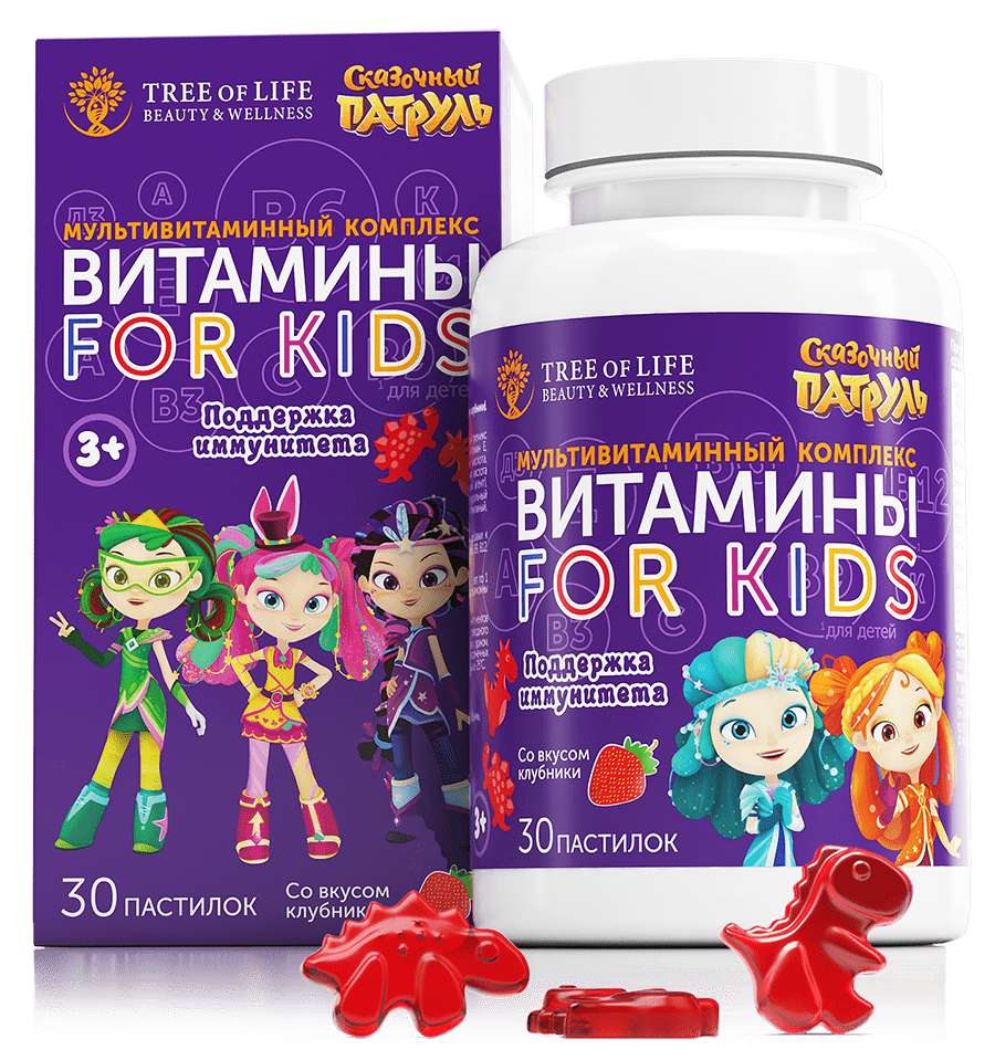 Tree of Life Витамины For Kids 30 пастилок