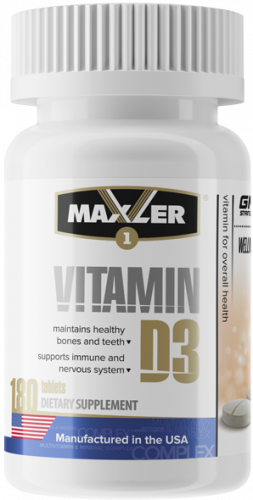 Maxler Vitamin D3 1200 IU 180 таблеток