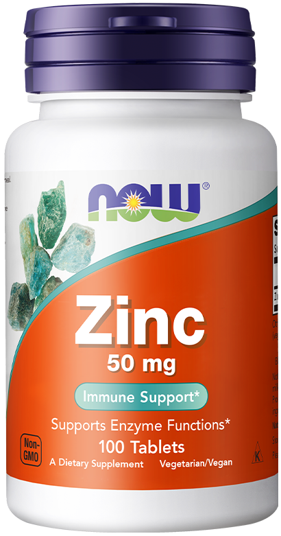 NOW Zinc Gluconate 50 мг 100 таблеток
