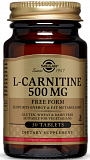Solgar L-Carnitine 500 mg Tablets 30 таблеток