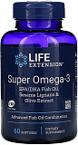Life Extension Super Omega-3 EPA/DHA with Sesame Lignans & Olive Extract 60 капс.