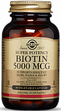 Solgar Biotin 5000 mcg Vegetable Capsules 100 капсул