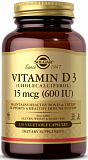 Solgar Vitamin D3 600 IU 120 капсул