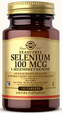 Solgar Yeast-Free Selenium 100 мкг Tablets 100 таблеток
