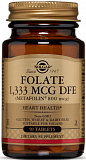 Solgar FOLATE 1,333 MCG DFE (METAFOLIN® 800 MCG) TABLETS 50 таблеток