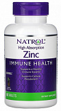 Natrol High Absorption Zinc 60 таблеток