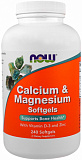 NOW Calcium & Magnesium + D 240 софт. капс