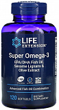 Life Extension Super Omega-3 EPA/DHA with Sesame Lignans & Olive Extract 120 капс.
