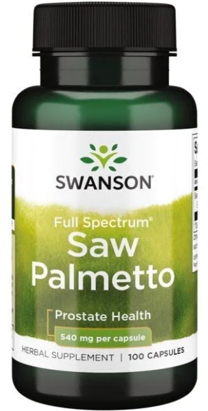 Swanson Full Spectrum Saw Palmetto (Сереноа пальметто полный спектр) 540 мг 100 капсул
