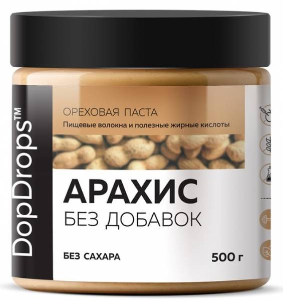 DopDrops Арахисовая паста 500 грамм