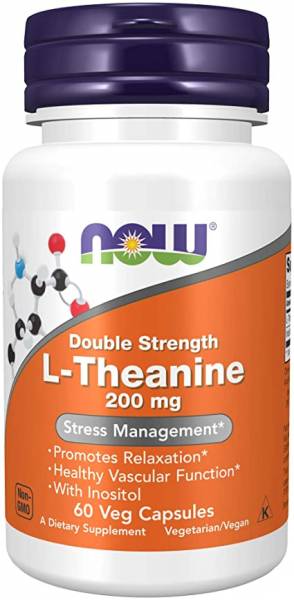 NOW L-Theanine 200 мг 60 капсул