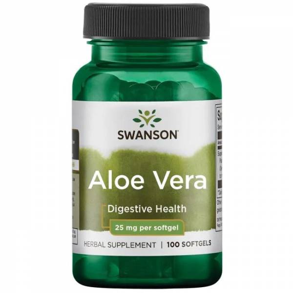 Swanson Aloe Vera 25 мг 100 капс