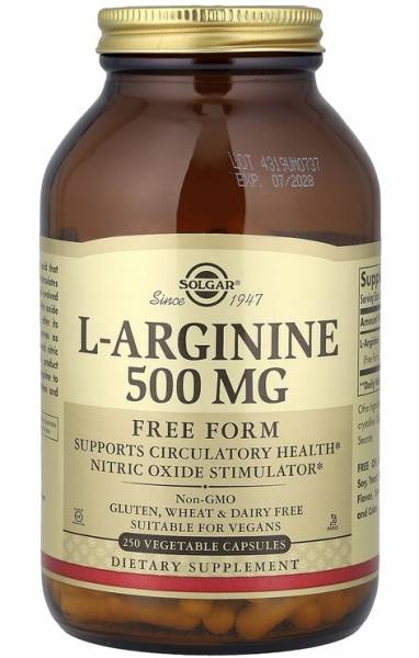 Solgar L-Arginine 500 мг 250 капсул